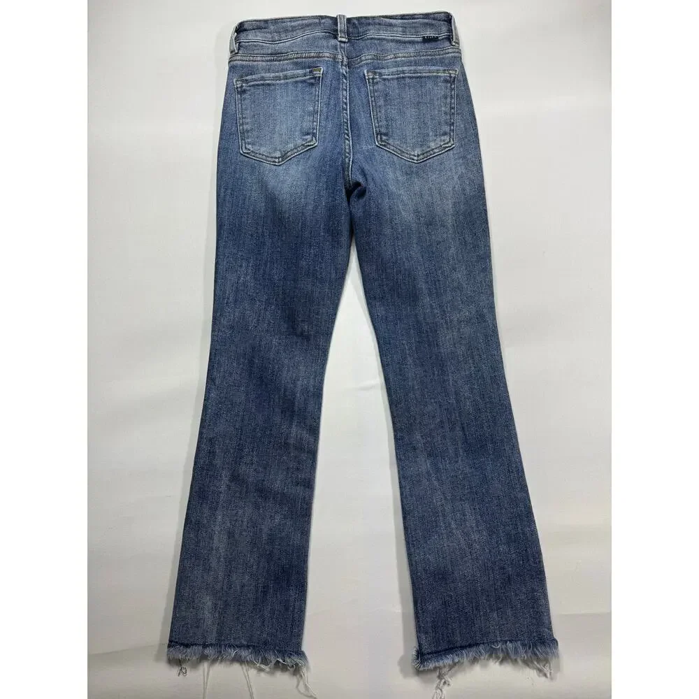 Social Threads x Risen Women's Straight Stretch Jeans - Size 1/25 (25x26)* - Picture 2 of 6